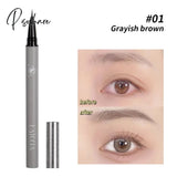 Pisoshare 1Pc Water Liquid Eyebrow Pencil Waterproof Long Lasting No Blooming Eyeliner Lying