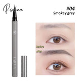 Pisoshare 1Pc Water Liquid Eyebrow Pencil Waterproof Long Lasting No Blooming Eyeliner Lying