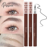 Pisoshare 1PC Water Liquid Eyebrow Pencil Waterproof Long Lasting No Blooming Eyeliner Lying Silkworm Ultra Fine Eyebrow Tattoo Pen Makeup