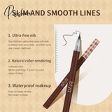 Pisoshare 1Pc Water Liquid Eyebrow Pencil Waterproof Long Lasting No Blooming Eyeliner Lying