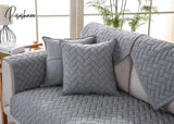 Pisoshare 1Pcs Cotton Sofa Cover Modern Non-Slip Corner Couch Covers For Living Room 3 Seater