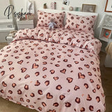 Pisoshare 3/4 Pcs Cute Cartoon Kids Bedding Sets For Girl Duvet Cover Set Pillowcase Woman Adult