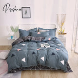 Pisoshare 3/4Pc Bedding Set Duvet Cover/ Quilt Cover Bedclothes Bed Sheet Single Double Queen King