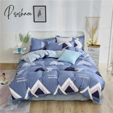 Pisoshare 3/4Pc Bedding Set Duvet Cover/ Quilt Cover Bedclothes Bed Sheet Single Double Queen King