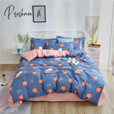 Pisoshare 3/4Pc Bedding Set Duvet Cover/ Quilt Cover Bedclothes Bed Sheet Single Double Queen King