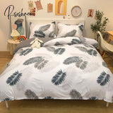 Pisoshare 3/4Pcs Kawaii Strawberry Orange Bedding Set Twin Full Queen King Size Duvet Cover Bed