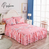 Pisoshare 3Pcs Bedding Set Princess Bed Skirt Bedspread Sheet For Everyone Cover King Queen Size