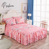 Pisoshare 3Pcs Bedding Set Princess Bed Skirt Bedspread Sheet For Everyone Cover King Queen Size