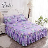 Pisoshare 3Pcs Bedding Set Princess Bed Skirt Bedspread Sheet For Everyone Cover King Queen Size