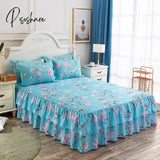 Pisoshare 3Pcs Bedding Set Princess Bed Skirt Bedspread Sheet For Everyone Cover King Queen Size