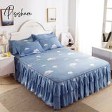 Pisoshare 3Pcs Bedding Set Princess Bed Skirt Bedspread Sheet For Everyone Cover King Queen Size