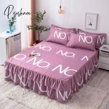 Pisoshare 3Pcs Bedding Set Princess Bed Skirt Bedspread Sheet For Everyone Cover King Queen Size