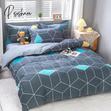 Pisoshare 3Pcs Nordic Simple Duvet Cover/ Quilt Cover Bedclothes Bed Sheet Single Double Queen King