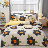 Pisoshare 3Pcs Nordic Simple Duvet Cover/ Quilt Cover Bedclothes Bed Sheet Single Double Queen King