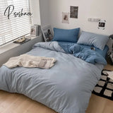 Pisoshare 4-Piece Queen Bedding Set King Quilt Cover Duvet Bed 150/180/200 Duvetcover&2Pcs