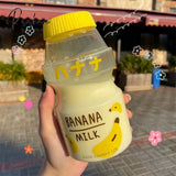 Pisoshare 480Ml Cute Frosted Plastic Fruit Water Bottle Bpa Free Portable Leakproof Yakult Shape