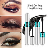 Pisoshare 4D Silk Fiber Lash Mascara Waterproof Long Lasting Extension Eyelashes Lengthening