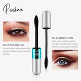 Pisoshare 4D Silk Fiber Lash Mascara Waterproof Long Lasting Extension Eyelashes Lengthening