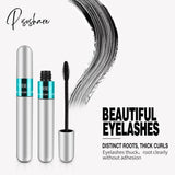 Pisoshare 4D Silk Fiber Lash Mascara Waterproof Long Lasting Extension Eyelashes Lengthening