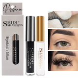 Pisoshare 5Ml False Eyelash Glue Waterproof Quick Drying Adhesive Fake Lash Clear Black Eyelashes