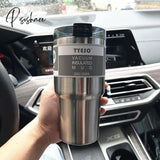 Pisoshare 600 & 890Ml Creative Fashion 304 Stainless Steel Thermo Cup Travel Coffee Mug With Lid