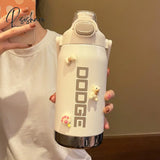 Pisoshare 950Ml/1200Ml Large Capacity Vacuum Flask Thermos Water Bottle Stainless Steel Tumbler