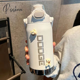 Pisoshare 950Ml/1200Ml Large Capacity Vacuum Flask Thermos Water Bottle Stainless Steel Tumbler