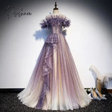 Pisoshare - Banquet Evening Dress New Autumn/Winter Women’s Elegant And Style Long Tailed Chorus
