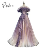 Pisoshare - Banquet Evening Dress New Autumn/Winter Women’s Elegant And Style Long Tailed Chorus