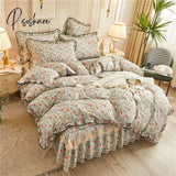 Pisoshare Bed Skirt Luxury King Size Cover Elegant Lace Bedspreads For Double Queen Sheet With