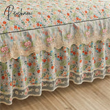 Pisoshare Bed Skirt Luxury King Size Cover Elegant Lace Bedspreads For Double Queen Sheet With