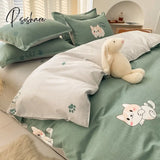 Pisoshare Bedding Set 2 Bedrooms Sheet Duvet Cover Linens Bedspread Euro Nordic 150 Bedspreads For