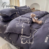 Pisoshare Bedding Set 2 Bedrooms Sheet Duvet Cover Linens Bedspread Euro Nordic 150 Bedspreads For