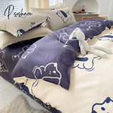 Pisoshare Bedding Set 2 Bedrooms Sheet Duvet Cover Linens Bedspread Euro Nordic 150 Bedspreads For