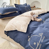 Pisoshare Bedding Set 2 Bedrooms Sheet Duvet Cover Linens Bedspread Euro Nordic 150 Bedspreads For