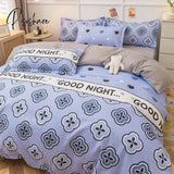 Pisoshare Bedding Set For Girl Boy Bedroom Kids Modern Comforter Duvet Cover Flat Sheet Pillowcase