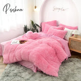 Pisoshare Bedding Set Luxury Winter Warm Thicken Mink Fleece Duvet Cover Bed Sheet And Pillowcases