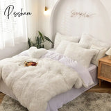 Pisoshare Bedding Set Luxury Winter Warm Thicken Mink Fleece Duvet Cover Bed Sheet And Pillowcases