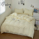 Pisoshare Beddings Sets Student Dormitory Textile Bed Three Piece Four Seasons Two Pillow Cases And