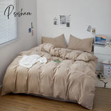 Pisoshare Beddings Sets Student Dormitory Textile Bed Three Piece Four Seasons Two Pillow Cases And