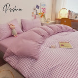 Pisoshare Beddings Sets Student Dormitory Textile Bed Three Piece Four Seasons Two Pillow Cases And