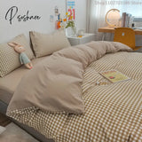 Pisoshare Beddings Sets Student Dormitory Textile Bed Three Piece Four Seasons Two Pillow Cases And