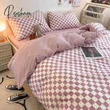 Pisoshare Beddings Sets Student Dormitory Textile Bed Three Piece Four Seasons Two Pillow Cases And