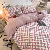 Pisoshare Beddings Sets Student Dormitory Textile Bed Three Piece Four Seasons Two Pillow Cases And