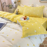 Pisoshare Bedroom Bed Sheet Feather Quilt Cover Bedspread Bedding Set 150 X200 220 X 240 Flower