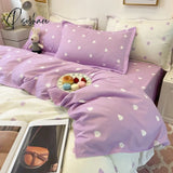 Pisoshare Bedroom Bed Sheet Feather Quilt Cover Bedspread Bedding Set 150 X200 220 X 240 Flower