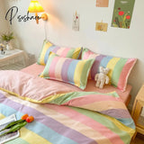 Pisoshare Bedroom Bed Sheet Feather Quilt Cover Bedspread Bedding Set 150 X200 220 X 240 Flower