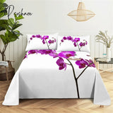 Pisoshare Bedroom Sheet Set Gorgeous Flowers Digital Printing Bedding Pillow Case Fashion Exquisite