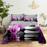 Pisoshare Bedroom Sheet Set Gorgeous Flowers Digital Printing Bedding Pillow Case Fashion Exquisite