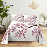 Pisoshare Bedroom Sheet Set Gorgeous Flowers Digital Printing Bedding Pillow Case Fashion Exquisite